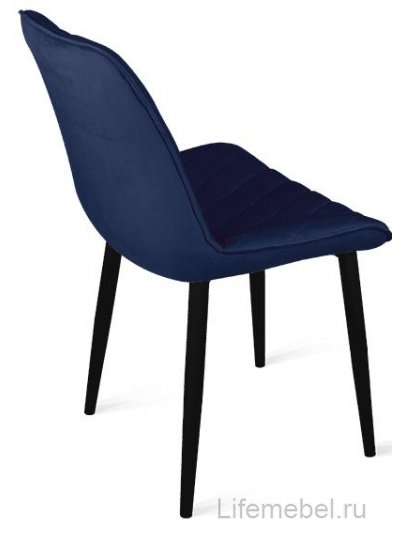 Стул Oscar велюр L005 синий / черный муар