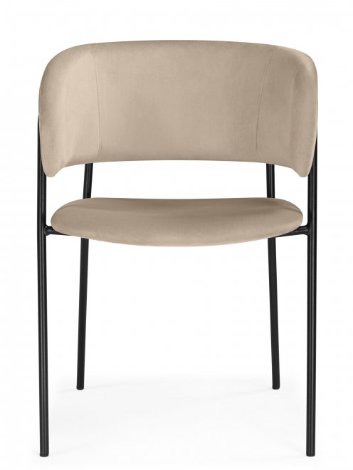 Стул на металлокаркасе Осло темно-бежевый (H-07) / черный