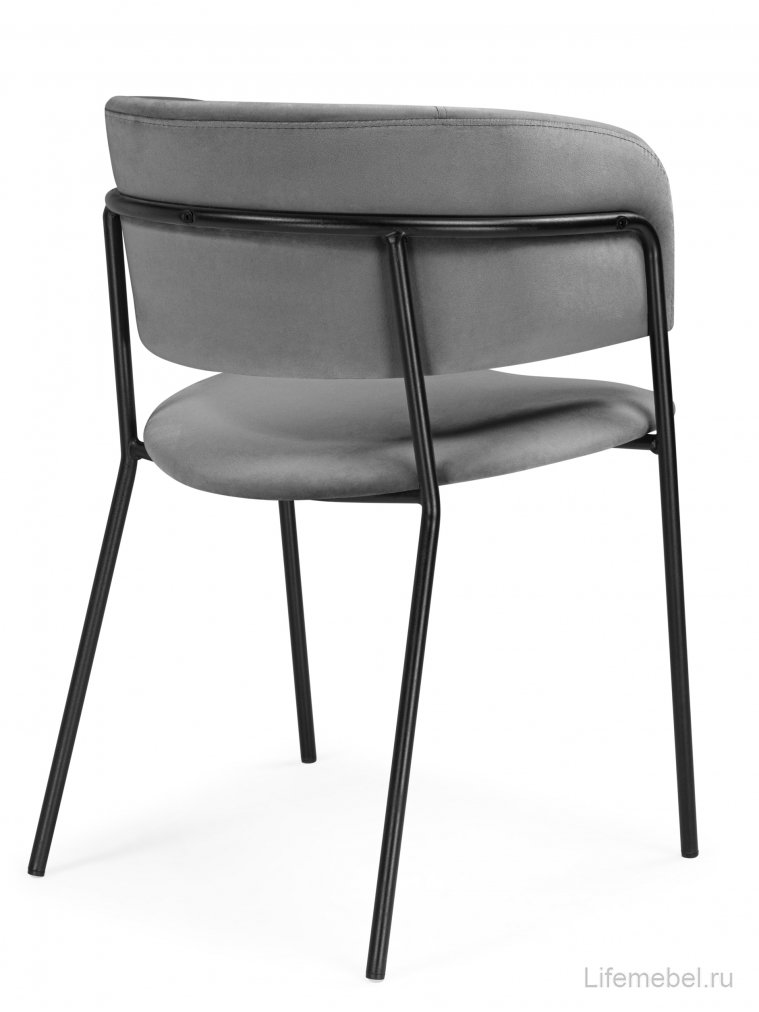 Стул на металлокаркасе Осло темно-серый (H-15) / черный