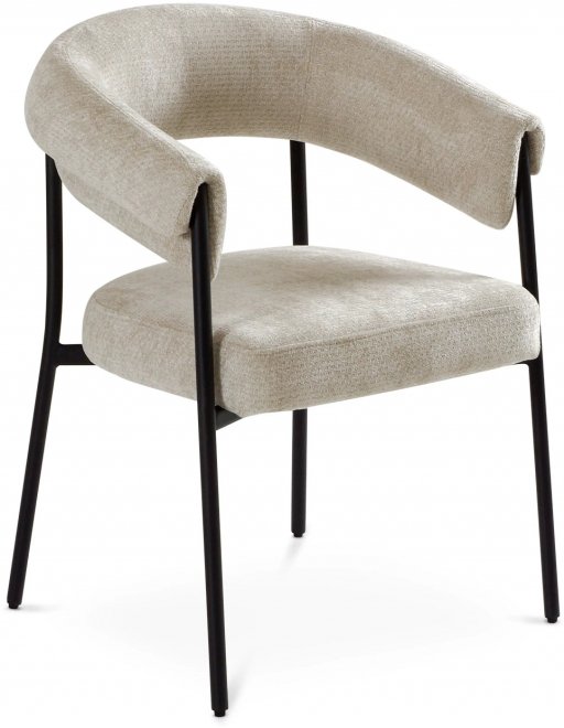 Стул на металлокаркасе Pulp бежевый / черный