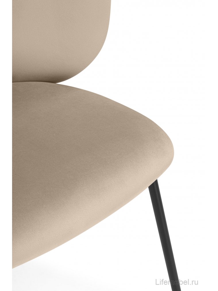 Стул на металлокаркасе Рикко темно-бежевый (H-07) / черный