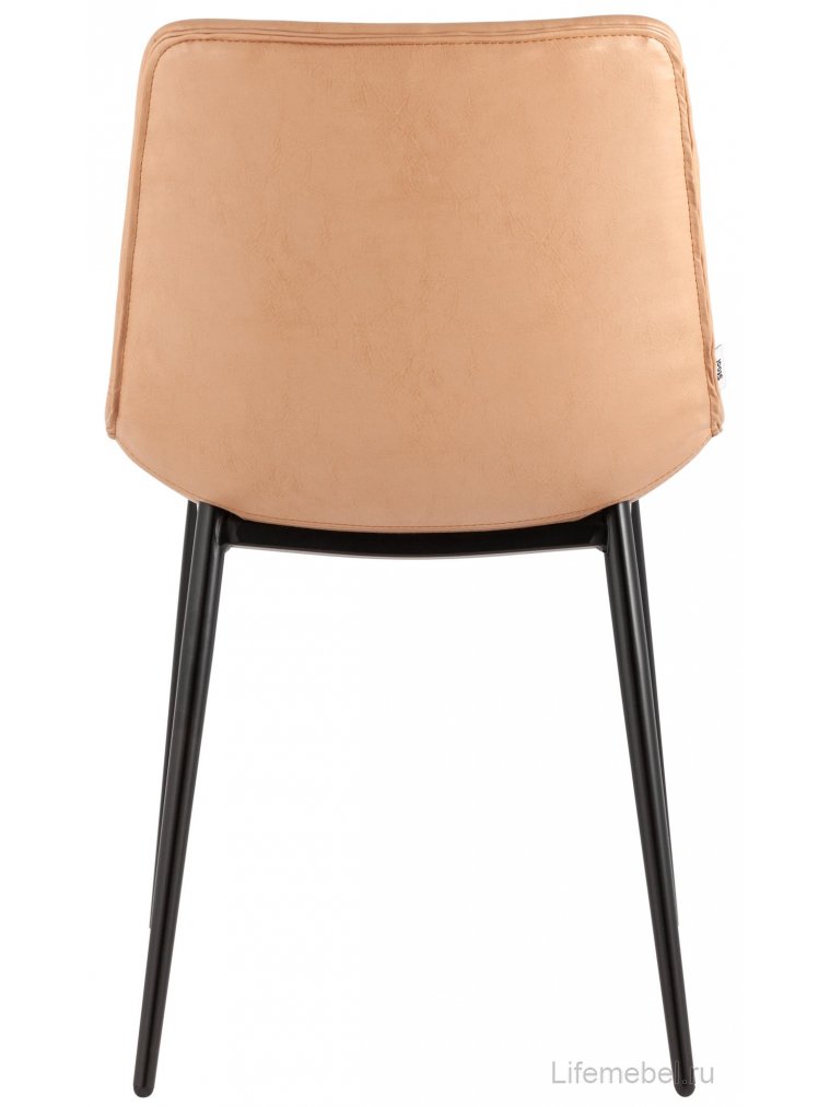 Стул на металлокаркасе Сигит бежевая экокожа