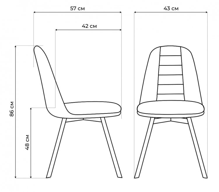 Стул Texas 2 светло-серый поворотный / черный