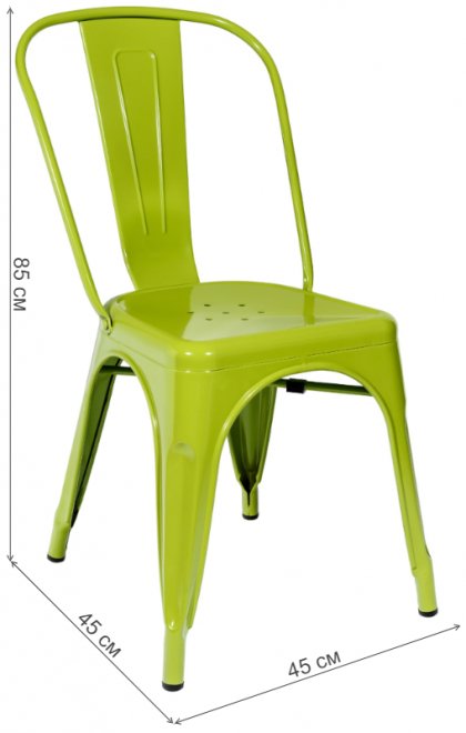 Стул Тиоли салатовый глянцевый