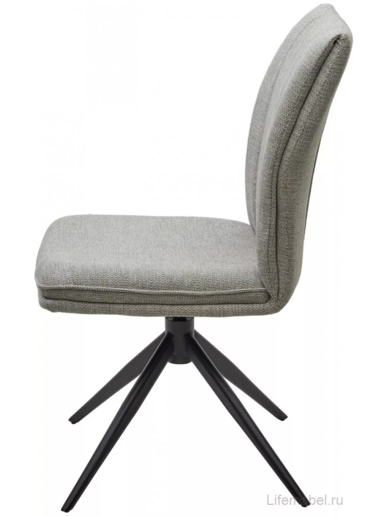 Стул на металлокаркасе Yohan вращающийся ткань KN01-04 светло-серый / черный