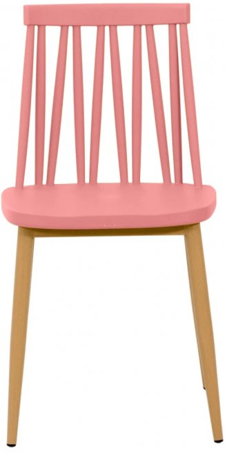 Стул на металлокаркасе Zig Zag розовый