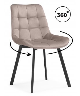 Стул на металлокаркасе Стронг латте (ZD 290) / черный