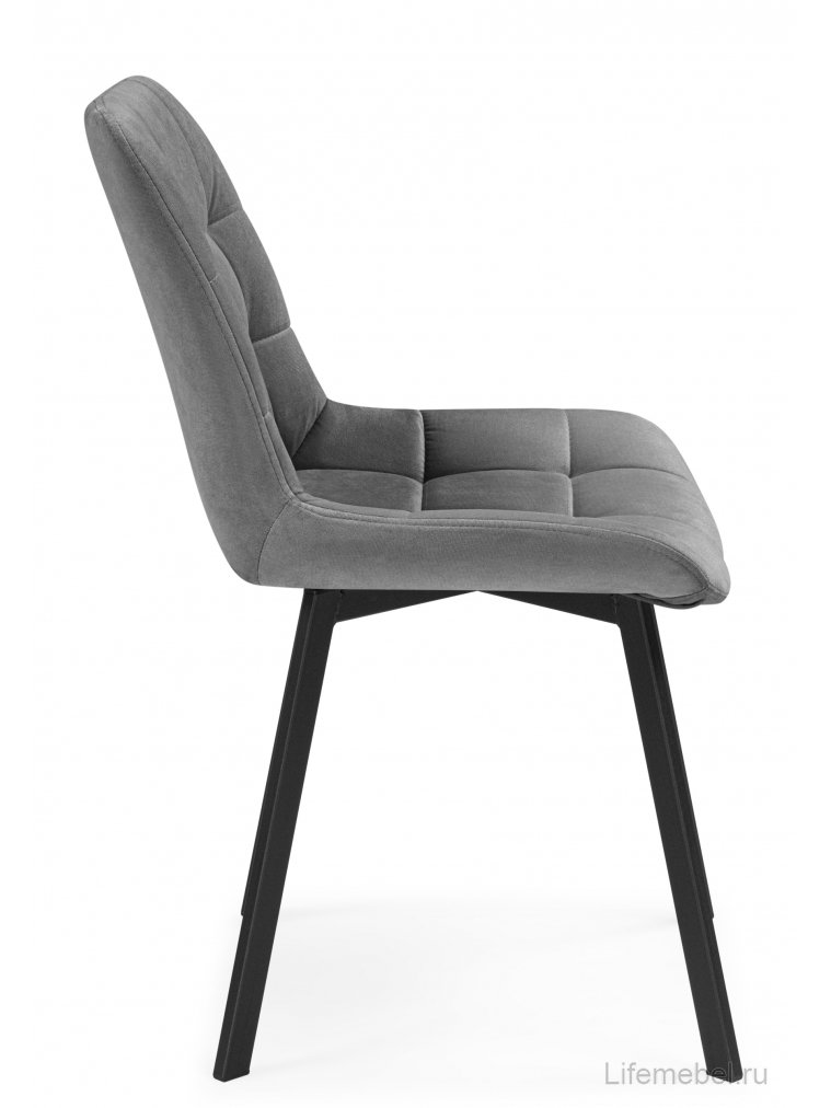 Стулья на металлокаркасе Челси 360 светло-серый (ZD 960) / черный