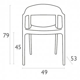 Пластиковое кресло Carmen