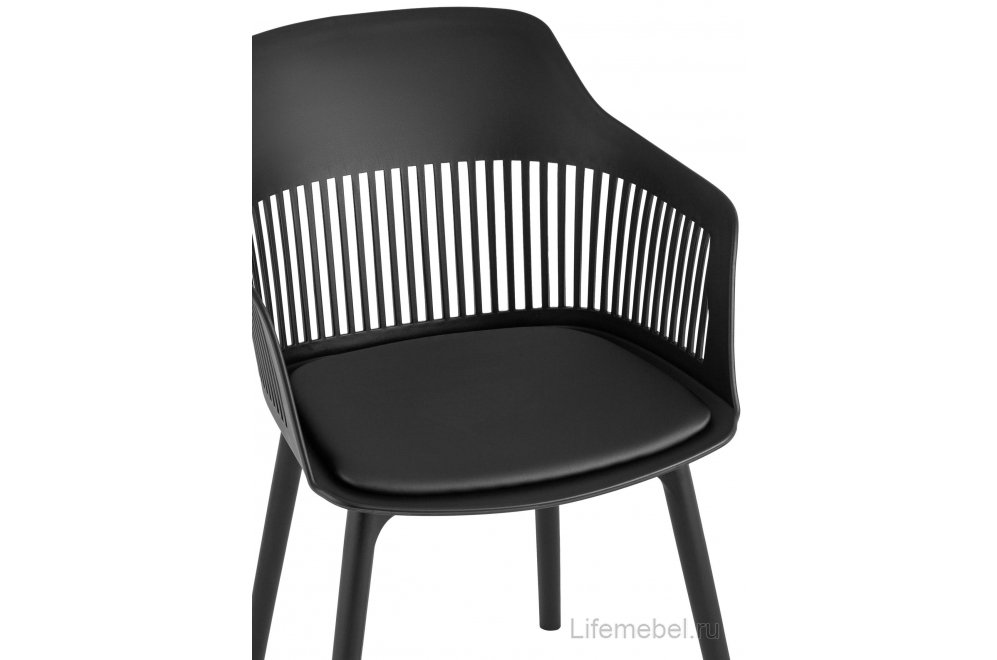 Пластиковое кресло Крокус черное