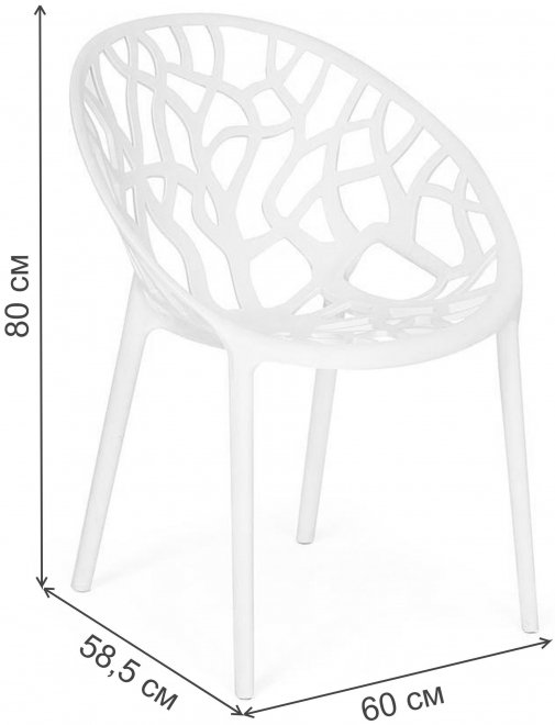Пластиковый стул Bush mod. 017 зеленый