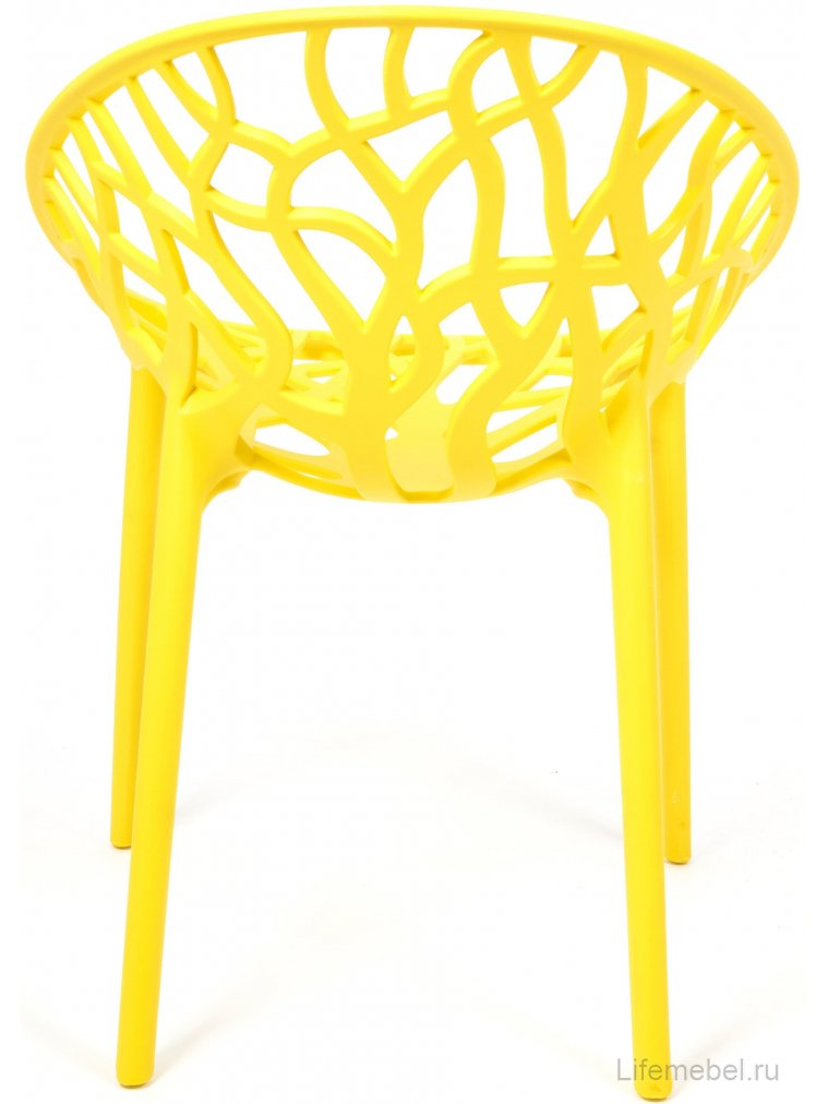 Пластиковый стул Bush mod. 017 желтый