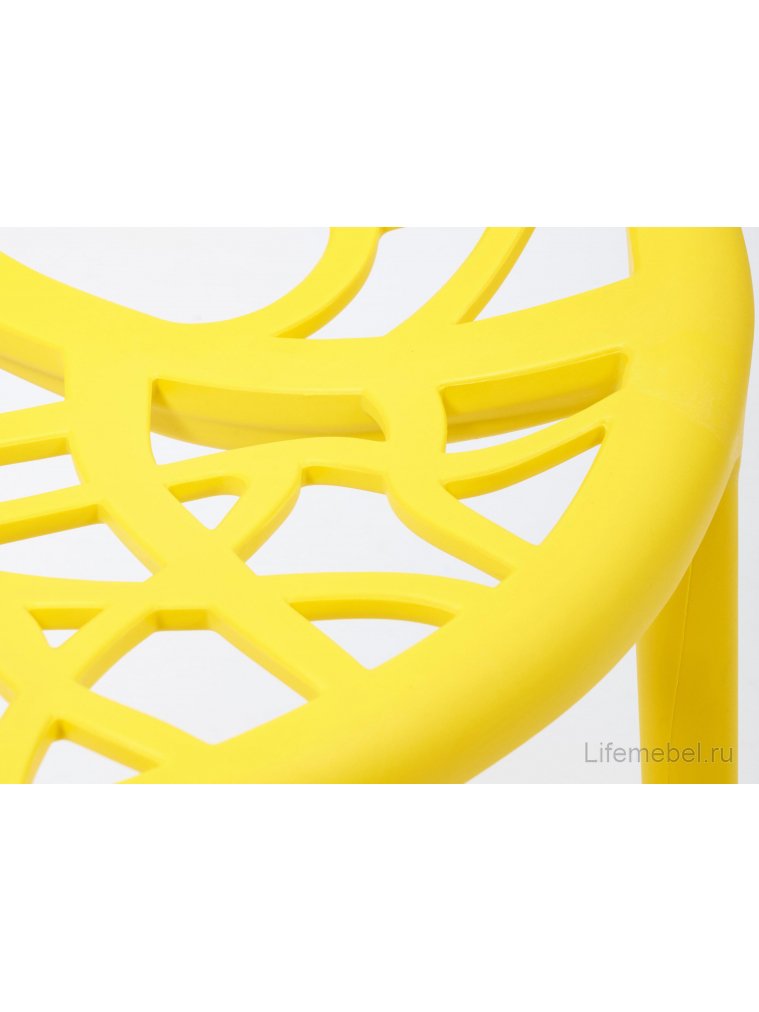 Пластиковый стул Bush mod. 017 желтый