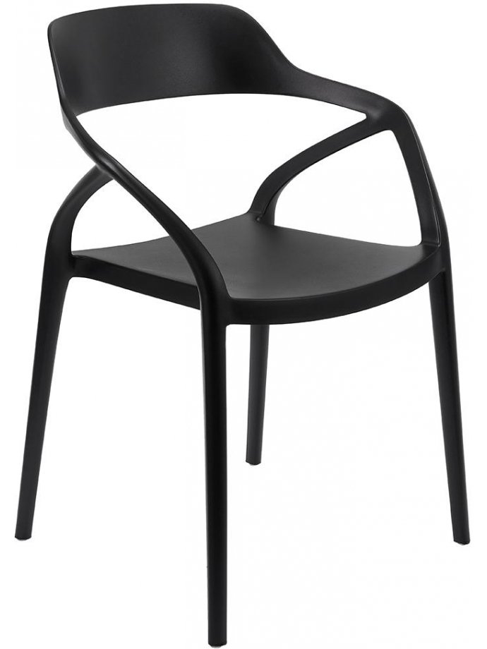 Пластиковый стул Capri чёрный