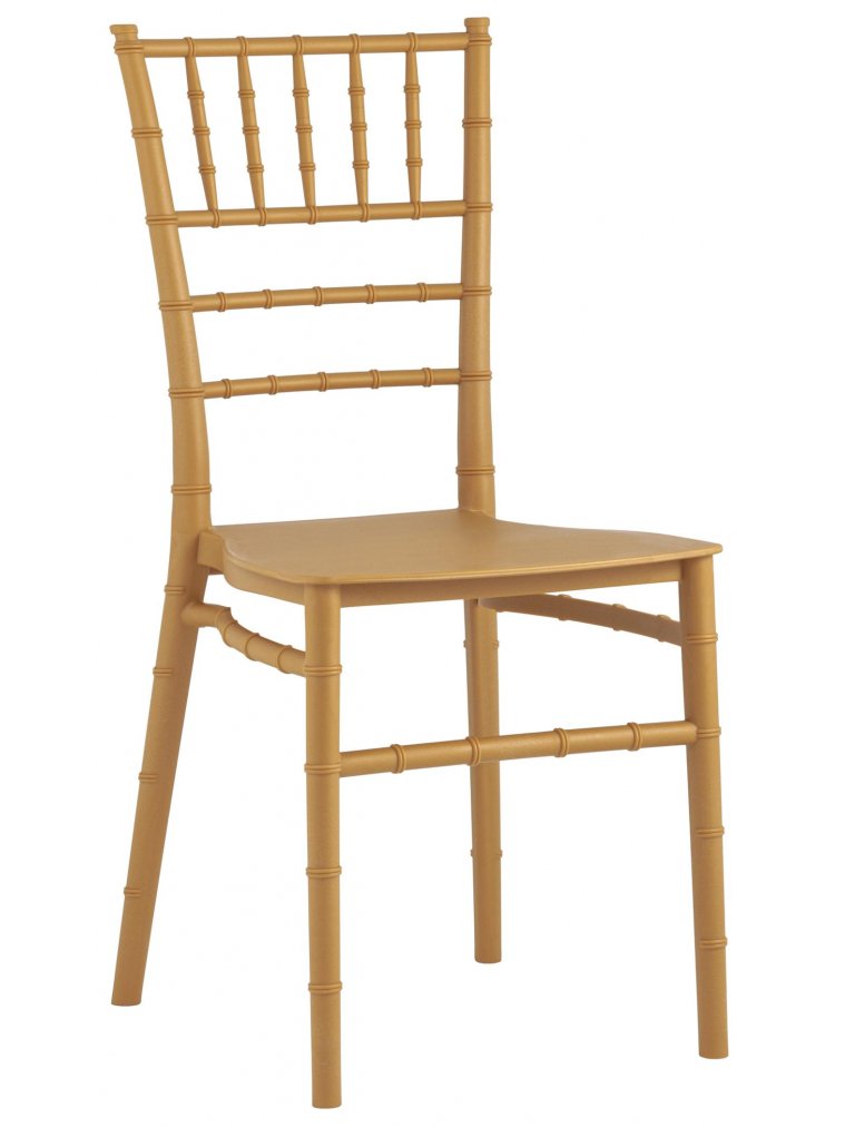 Пластиковый стул Батилд золотой