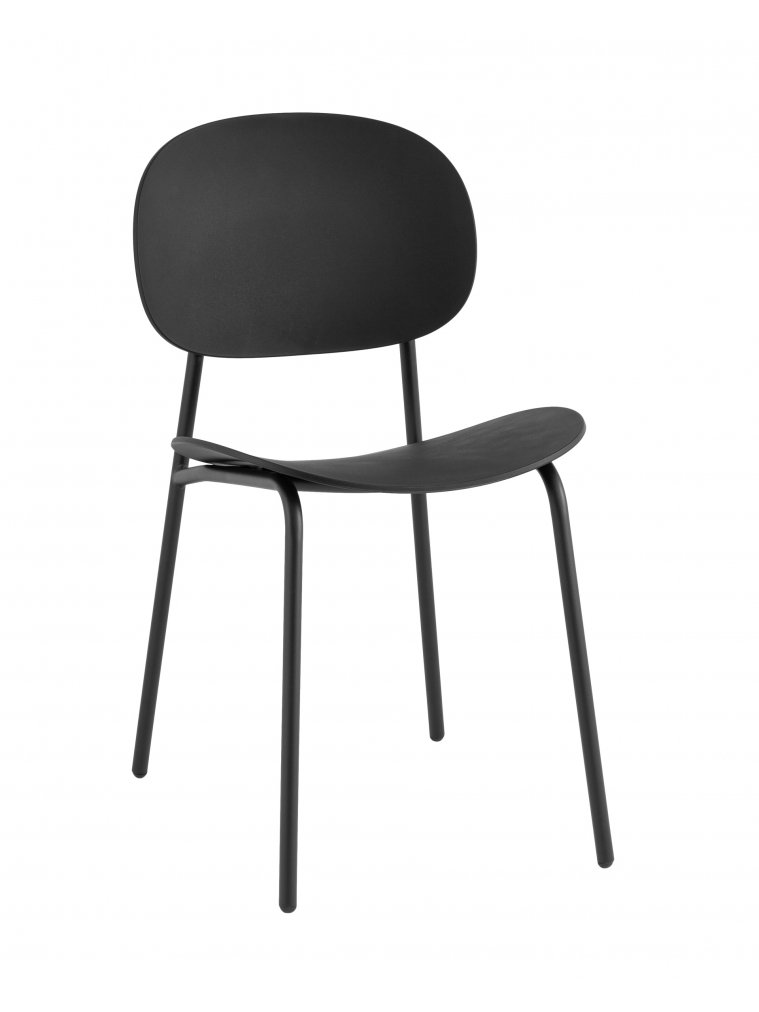 Пластиковый стул Эвия, пластик черный