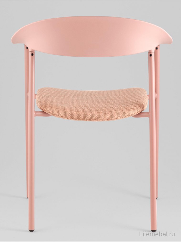 Пластиковый стул Сайли с подушкой розовый