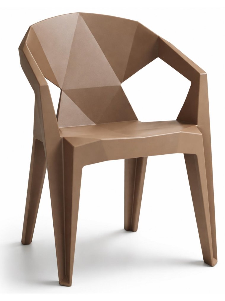 Пластиковый стул Гекса капучино