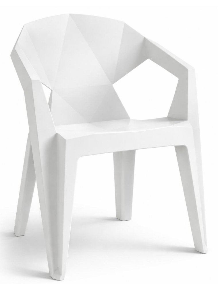 Пластиковый стул Гекса кремовый