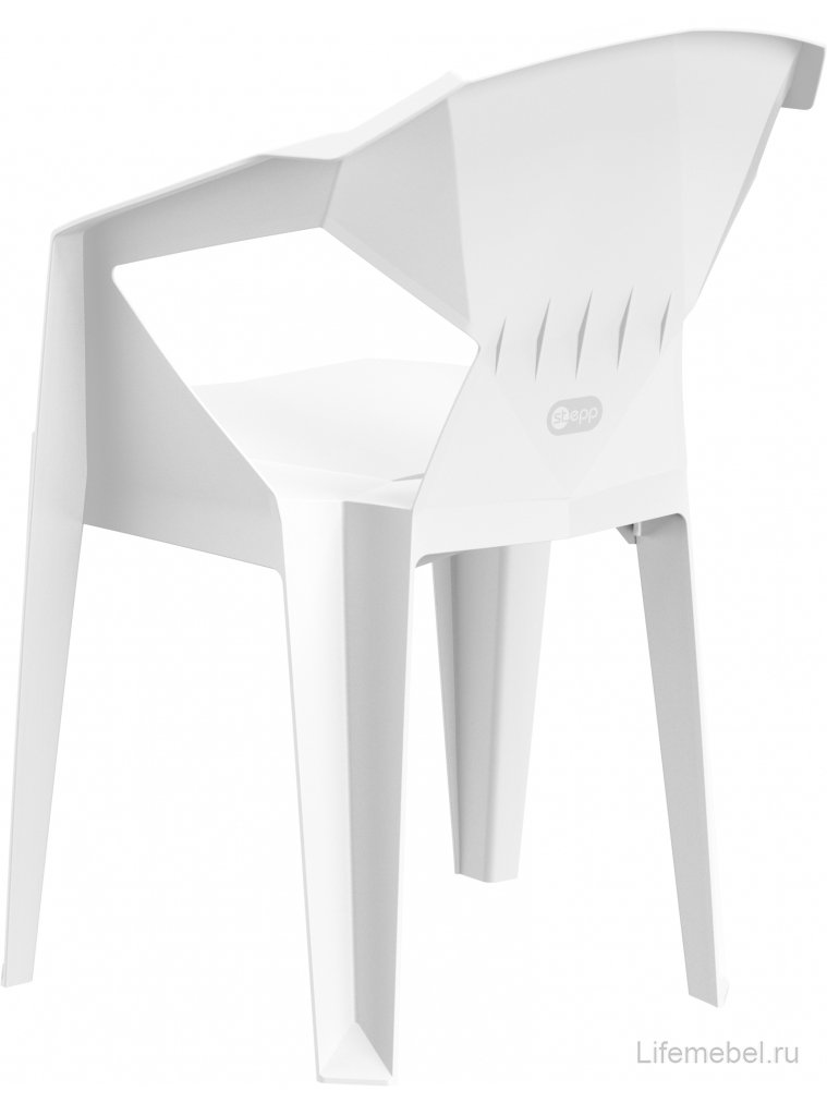 Пластиковый стул Гекса кремовый