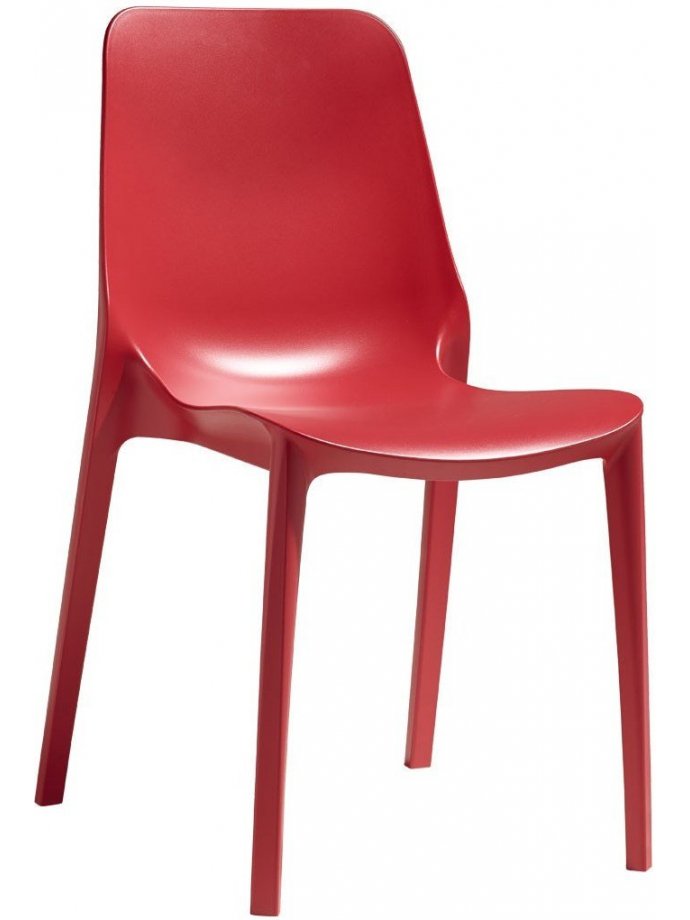 Пластиковый стул Ginevra красный