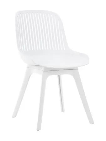 Пластиковый стул Grace белый / белые ноги
