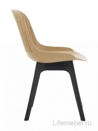 Пластиковый стул Grace бежевый / черные ноги