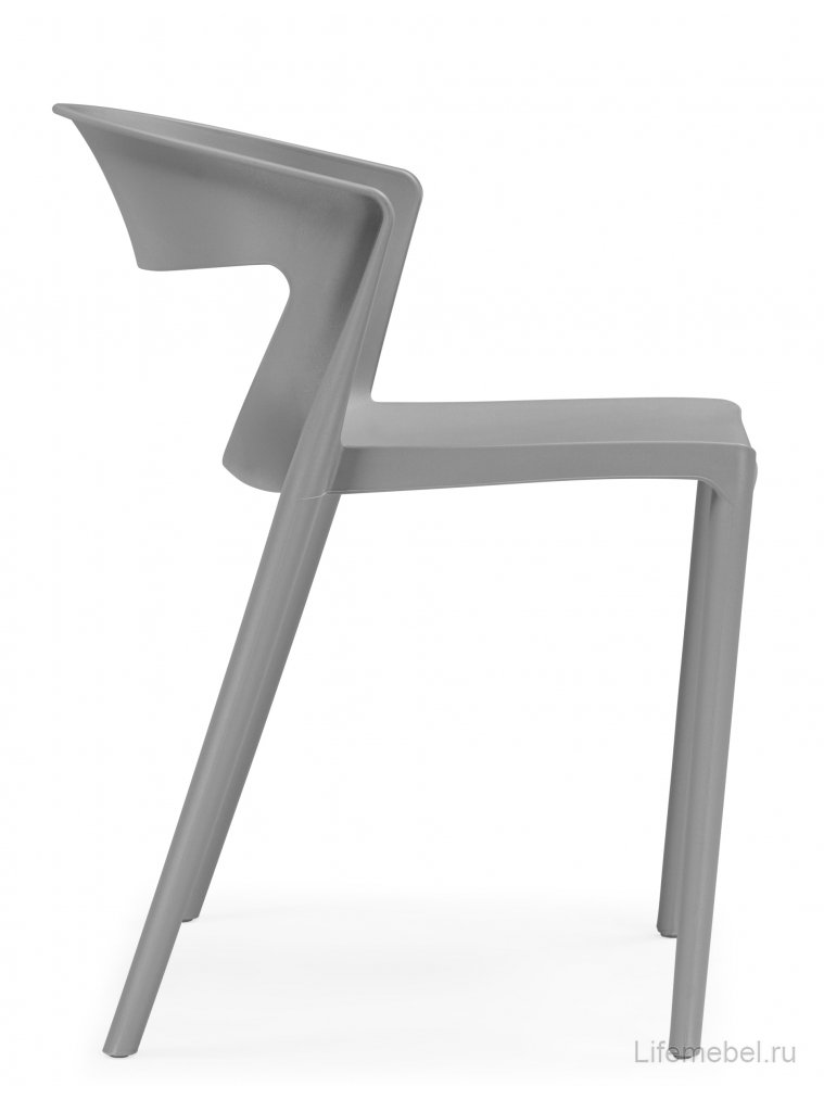 Пластиковый стул Градно жесткий серый