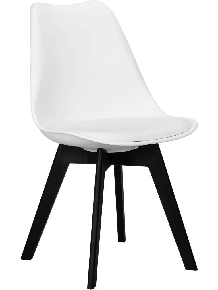 Пластиковый стул Harry белый / черный