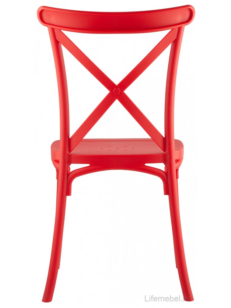 Пластиковый стул Кёртис красный
