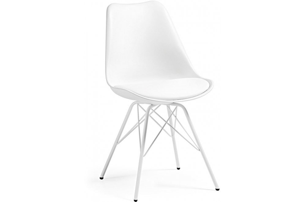 Стул на металлокаркасе Lars белый