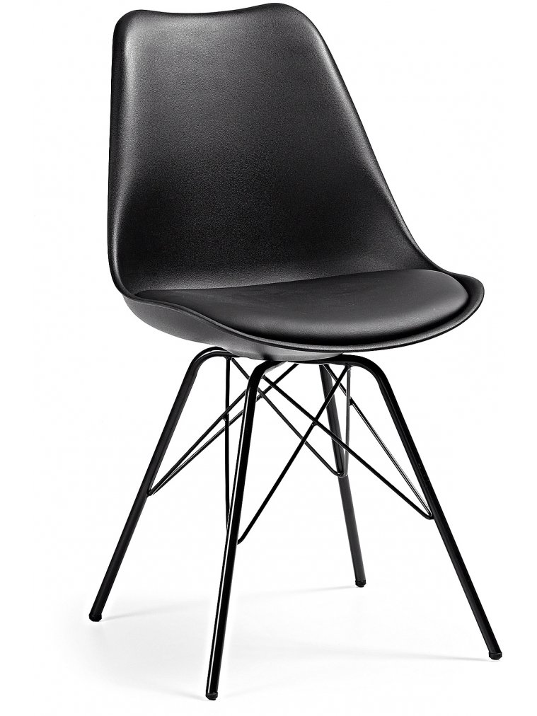 Стул на металлокаркасе Lars черный