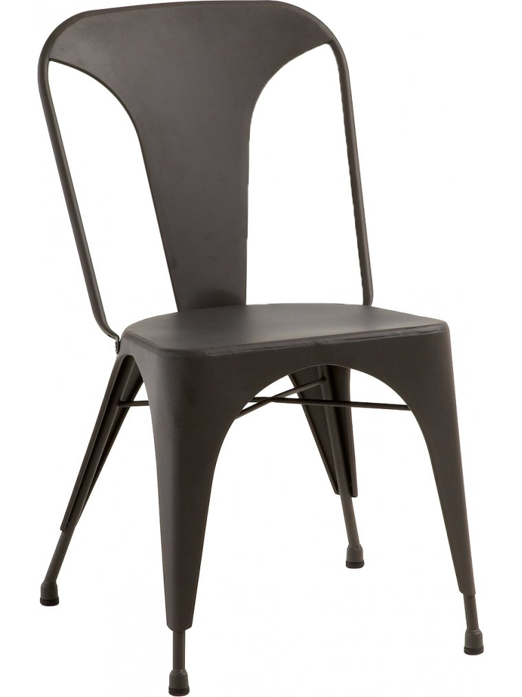 Пластиковый стул Malibu графит