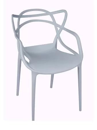 Пластиковый стул Masters литой серый