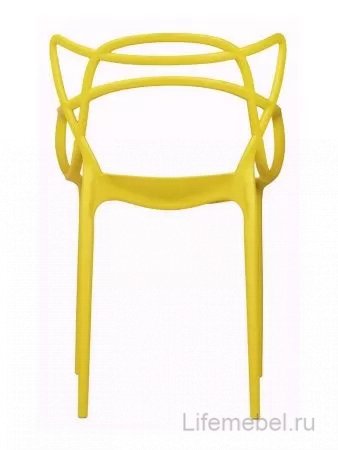 Пластиковый стул Masters желтый