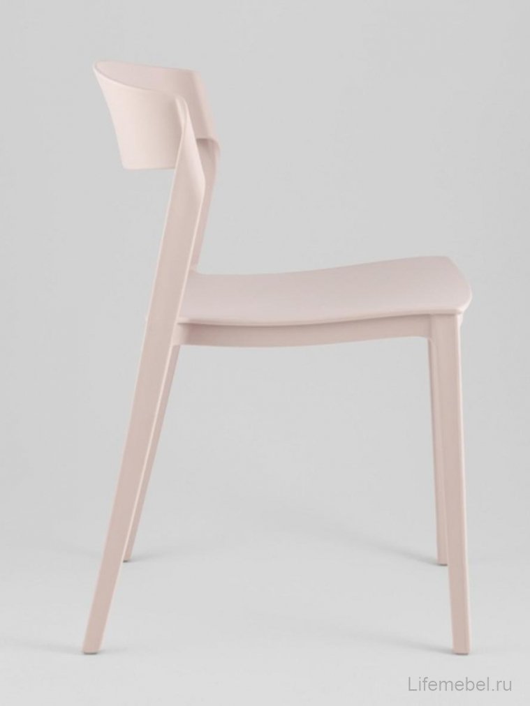 Пластиковый стул Майло нежно-розовый