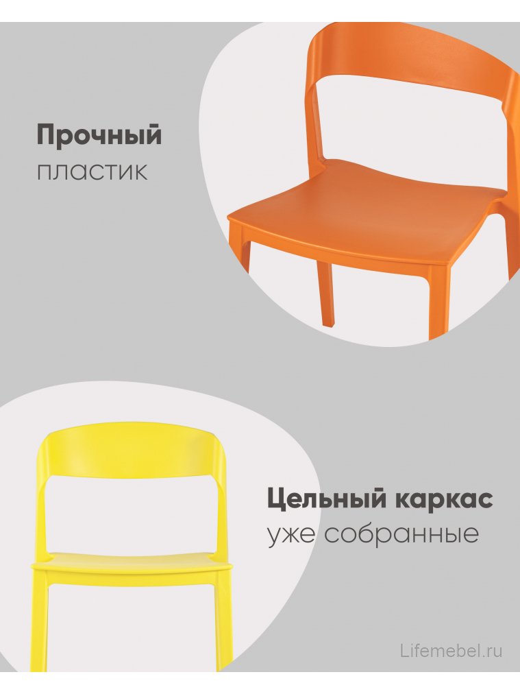 Пластиковый стул Майло, пластик голубой