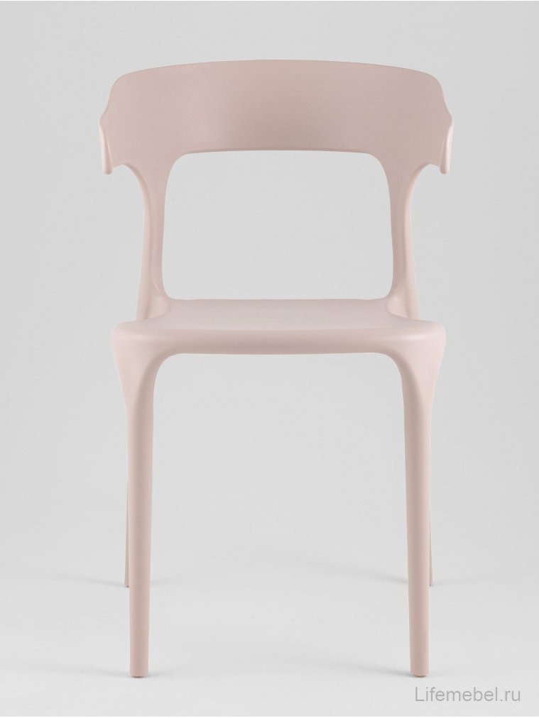 Пластиковый стул Марли нежно-розовый