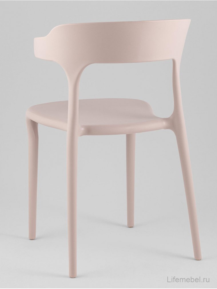 Пластиковый стул Марли нежно-розовый