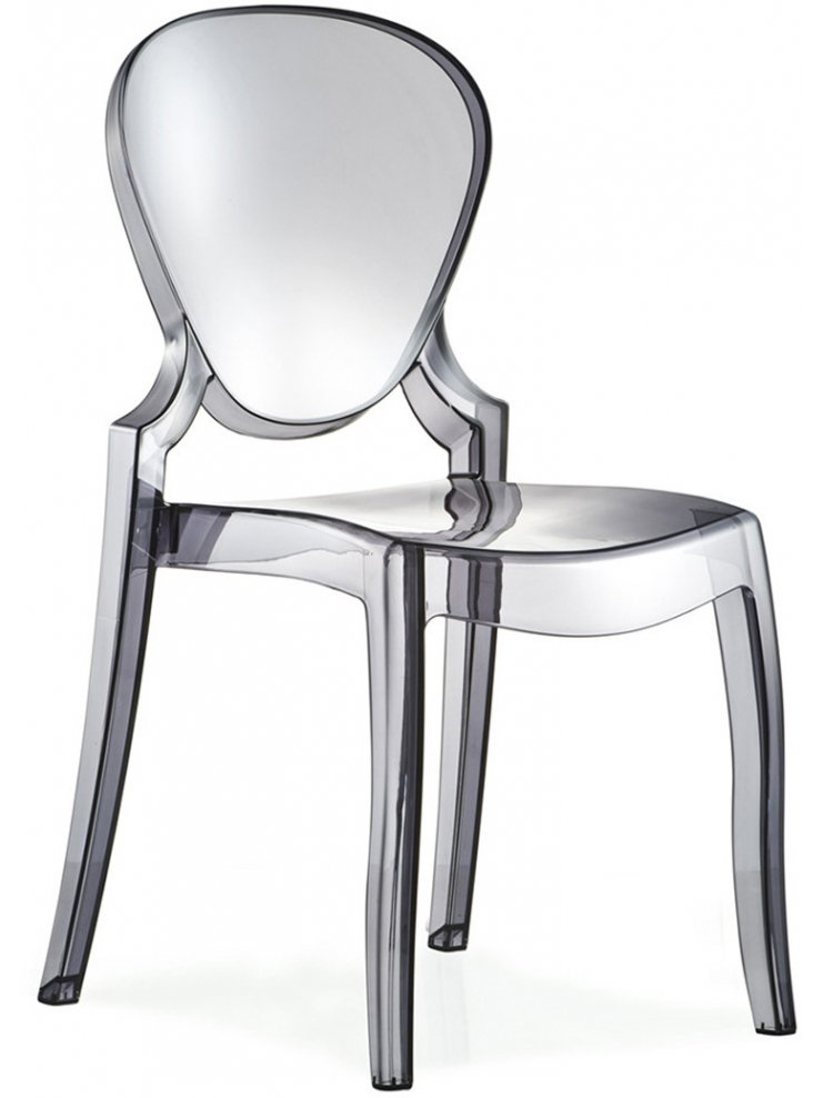 Пластиковый стул Queen серый