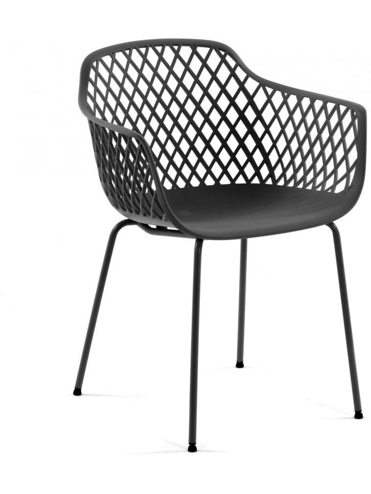 Стул на металлокаркасе Quinn серый