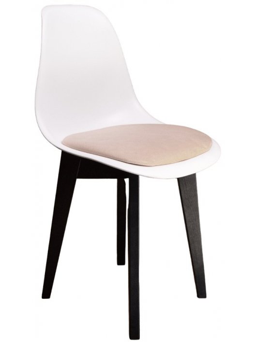 Пластиковый стул Сашш чёрный / белый / бежевый