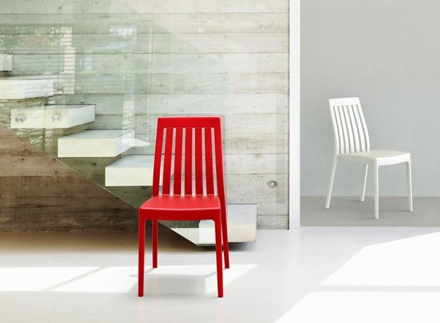 Пластиковый стул Soho красный