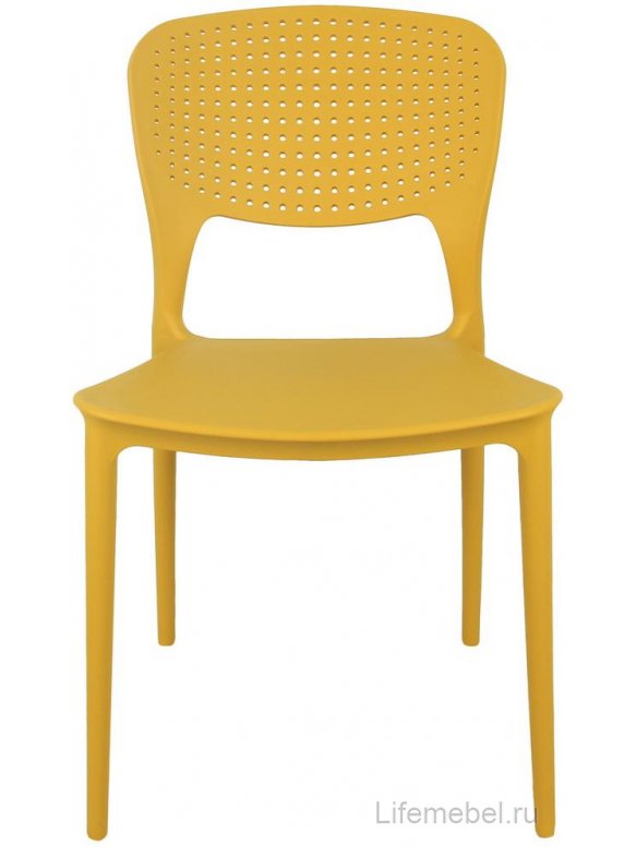 Пластиковый стул Spot горчичный