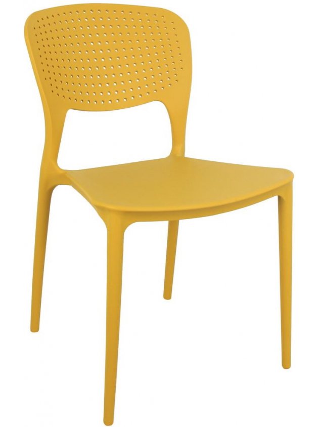 Пластиковый стул Spot горчичный