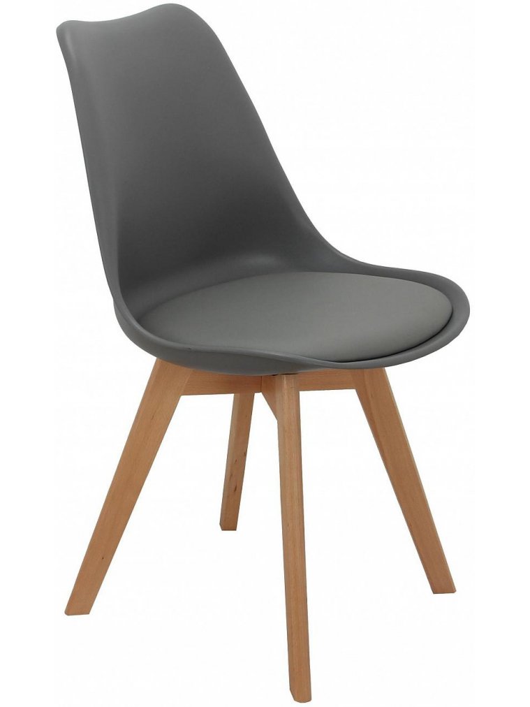 Пластиковый стул Eames Bon серый