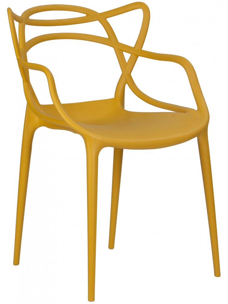 Пластиковый стул Masters горчичный