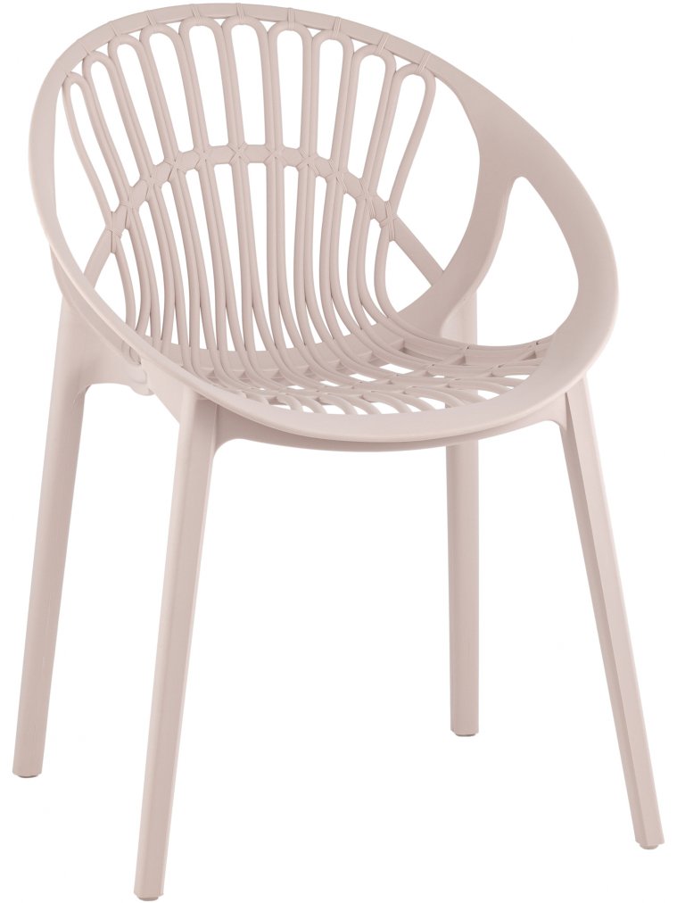 Пластиковый стул Takeo нежно-розовый