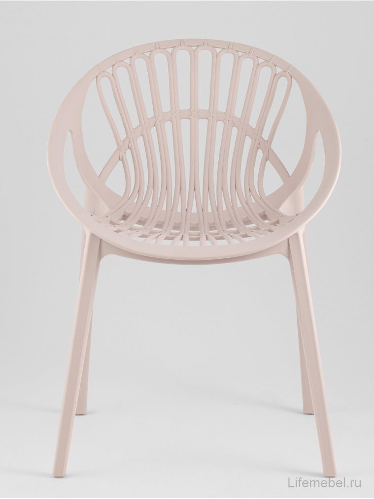 Пластиковый стул Акио нежно-розовый