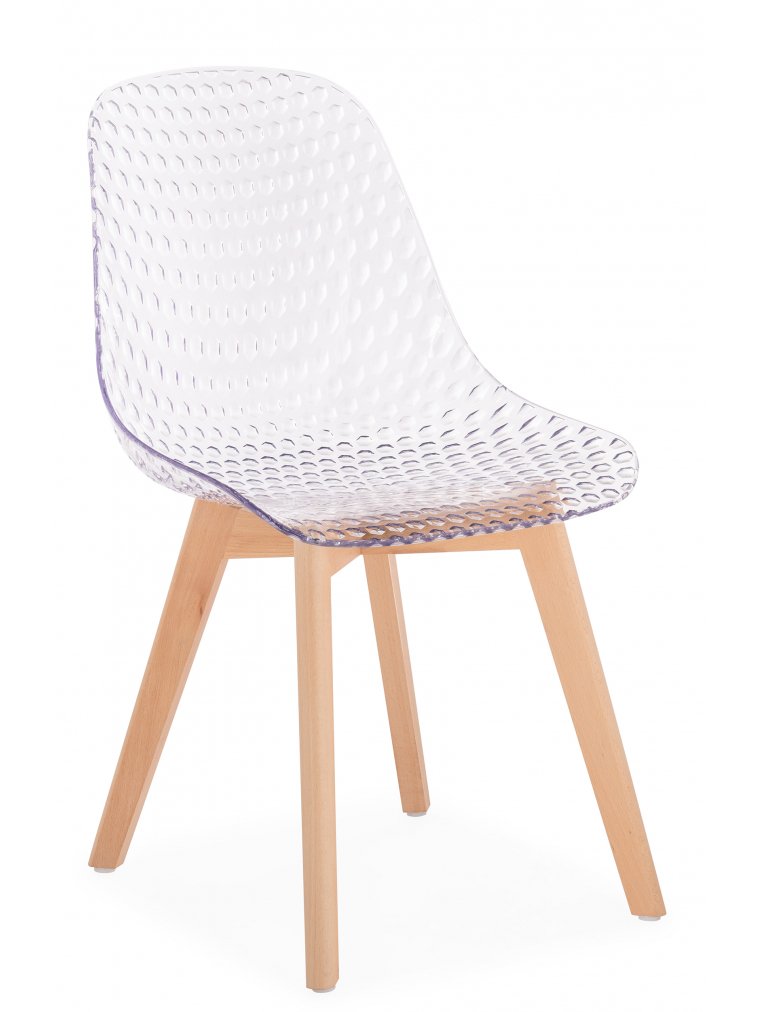 Пластиковый стул Vart clear / wood